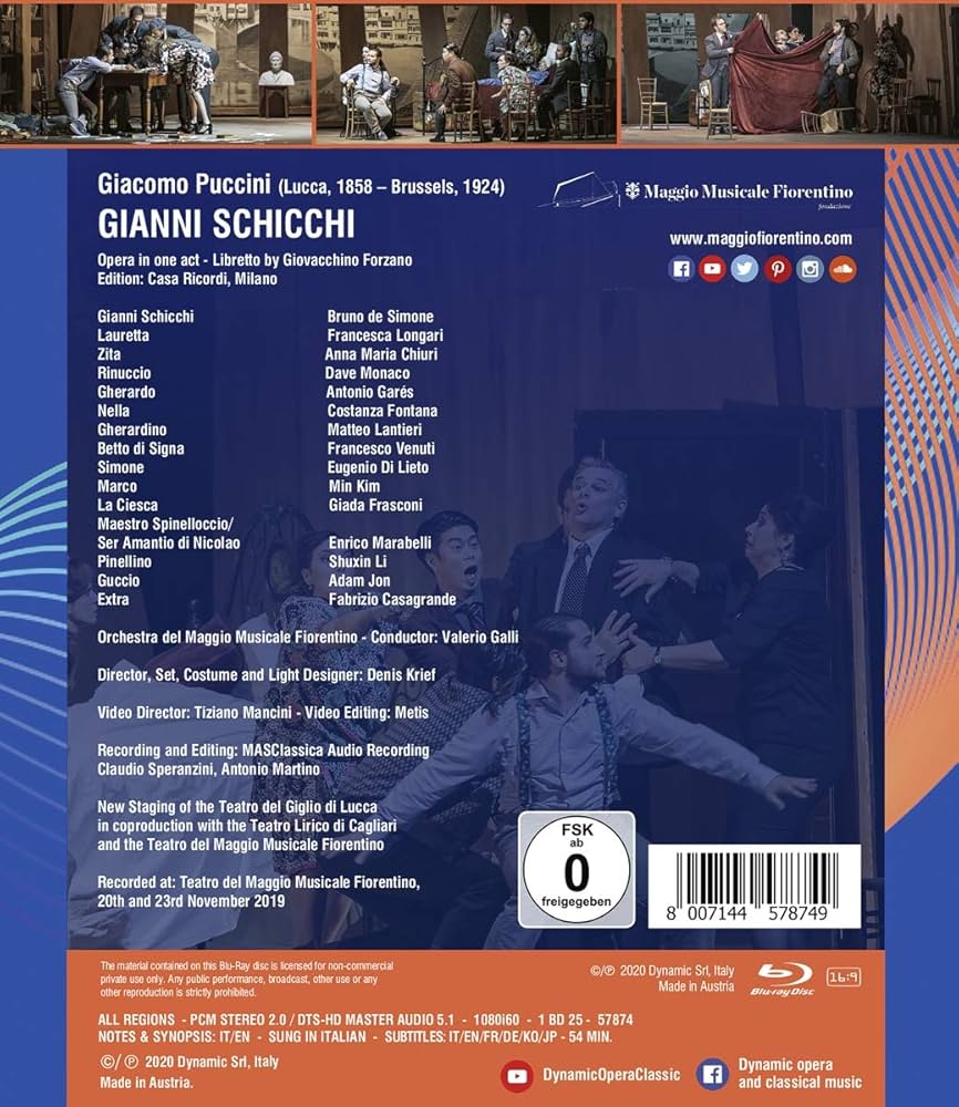 その他 Gianni Schicchi / [Blu-ray] [Import] Amazon.co.jp: Gianni Schicchi: ミュージック